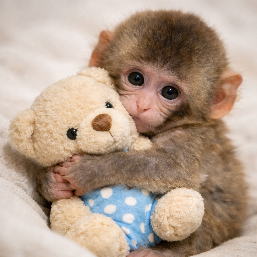 Punch Monkey Viral Story: Emotional Baby Monkey And Teddy Story
